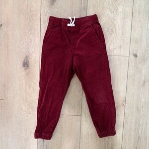 Janie & Jack Burgundy Corduroy Kids Pants